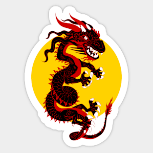 Black Dragon Sticker